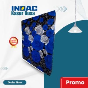 Kasur Busa INOAC Original Standar Blue Flower